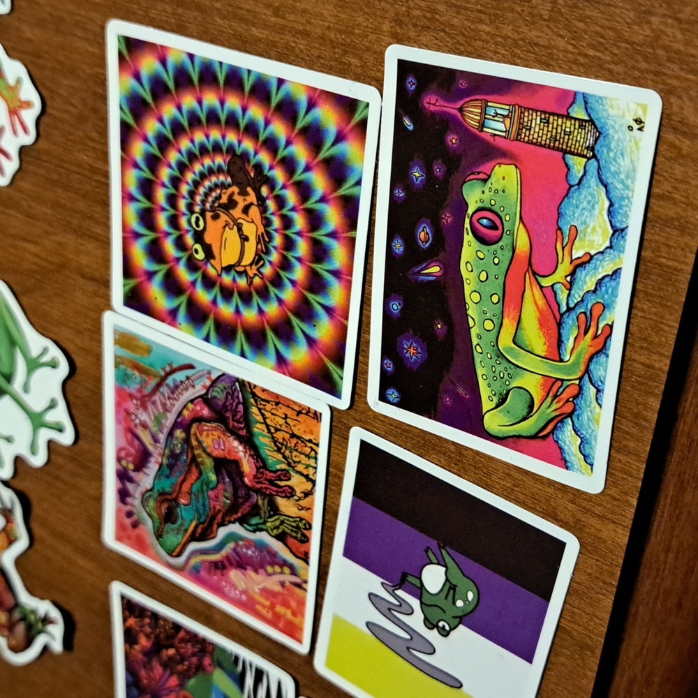 Colorful Frog Sticker Set 50 Ct - Picture 10 of 10